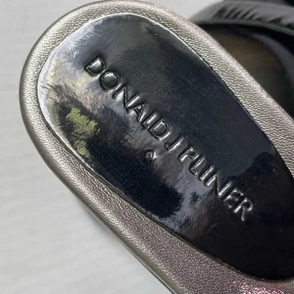 Donald Pliner Strappy Wedge Black Sandals - Picture 5 of 7